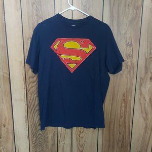 Large Blue DC Superman Graphic T-Shirt